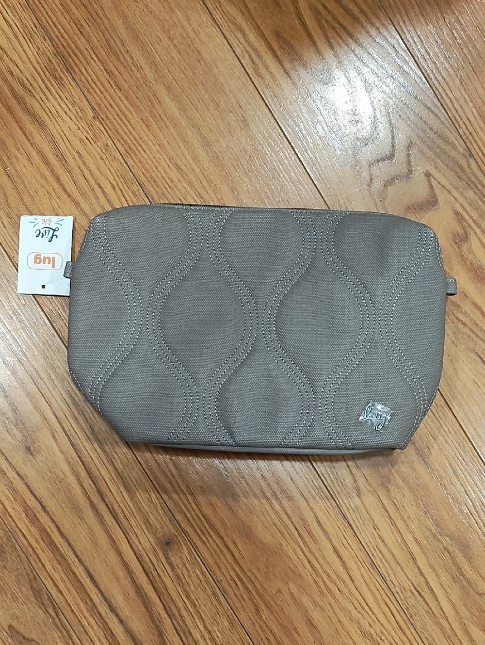 lug Men’s Taupe Quilted Toiletry Bag